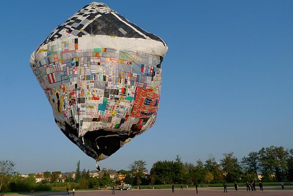hot air balloon plastic bags