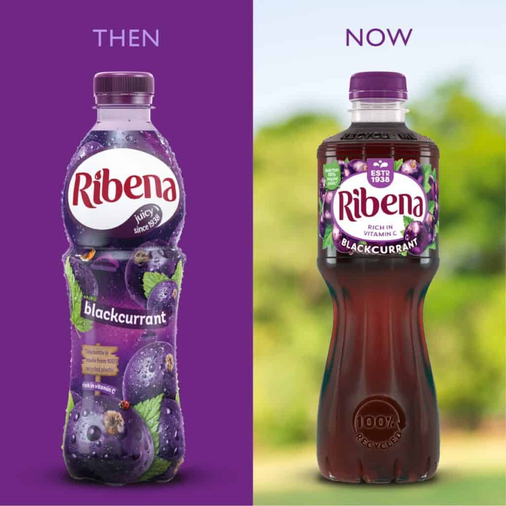 Ribena Bottle Redesigned For 100% Recyclability