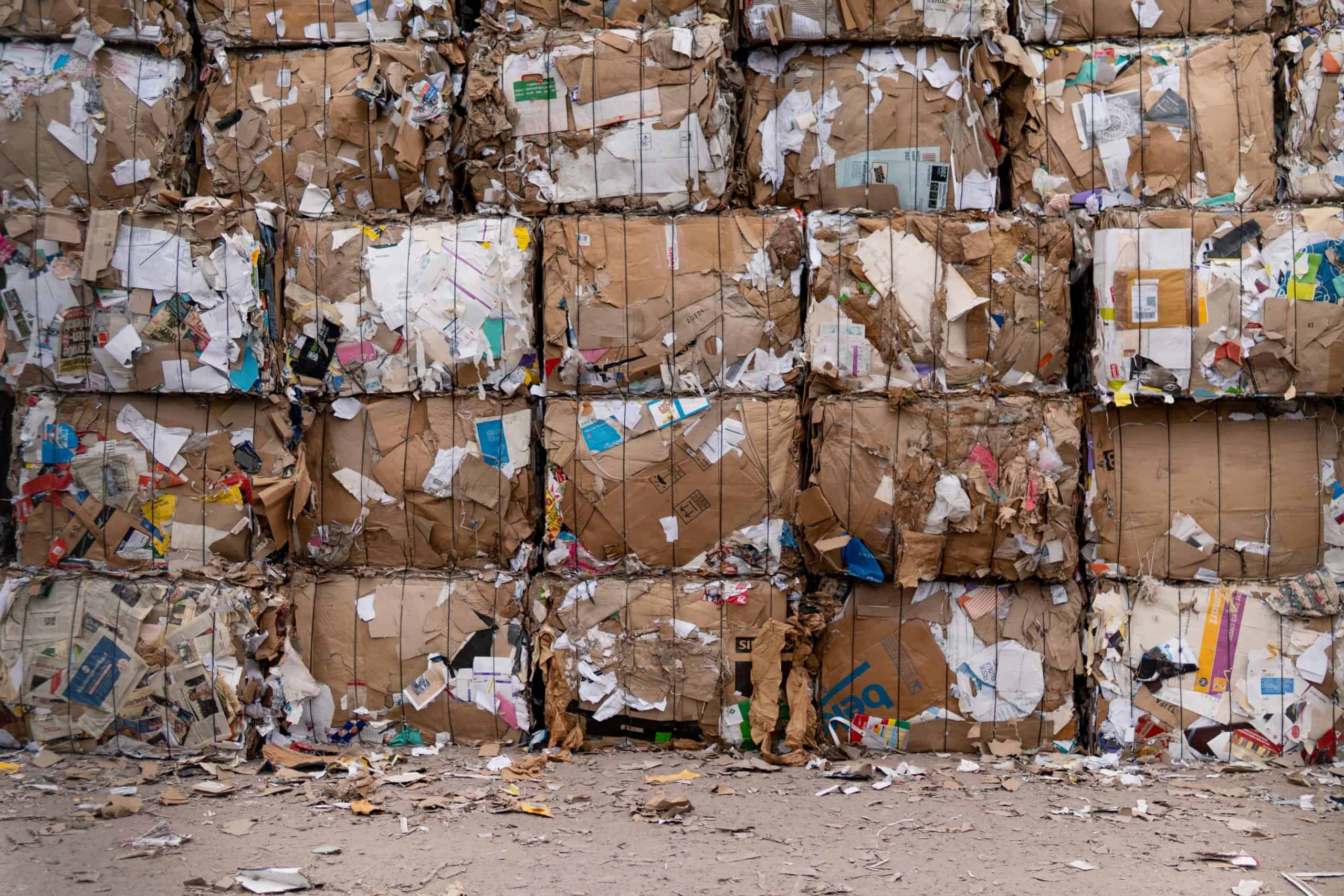 Cardboard Bales Recycling