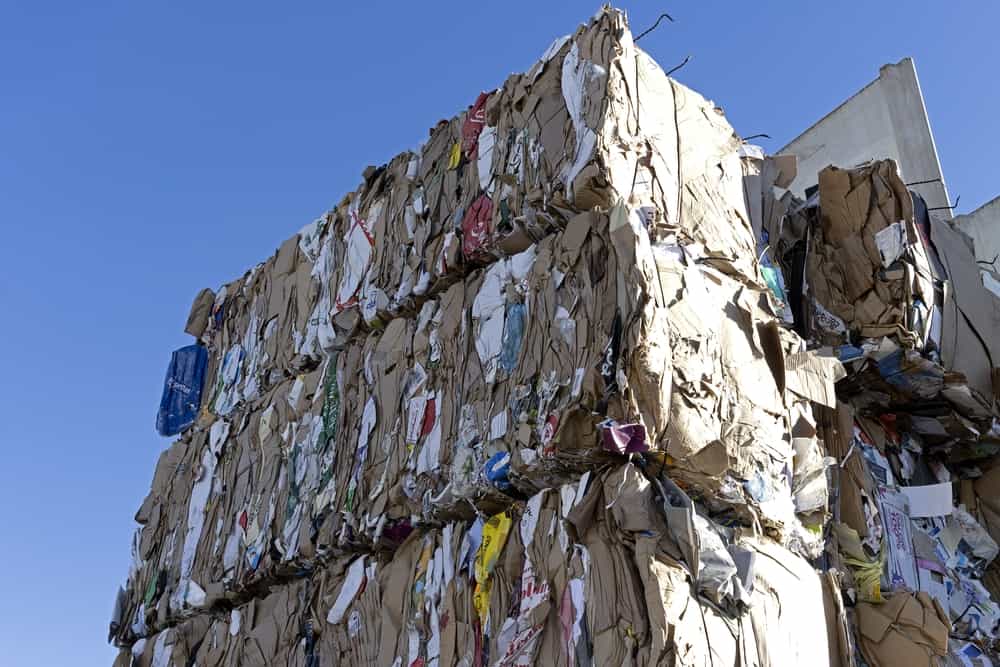 baled cardboard