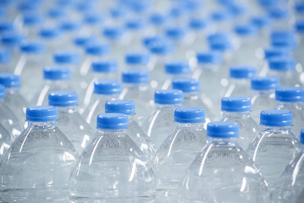Polythene water bottles