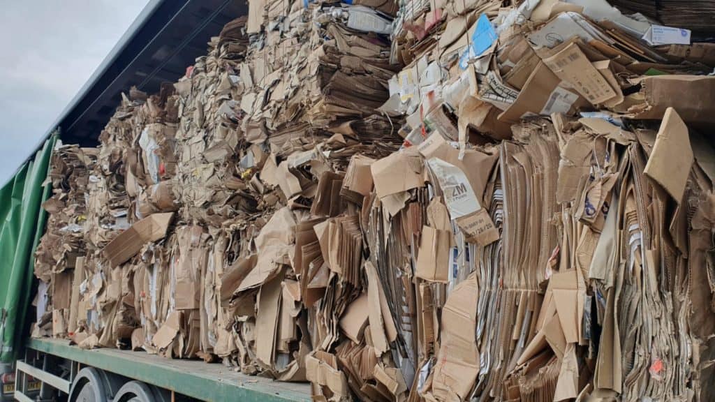 business cardboard waste